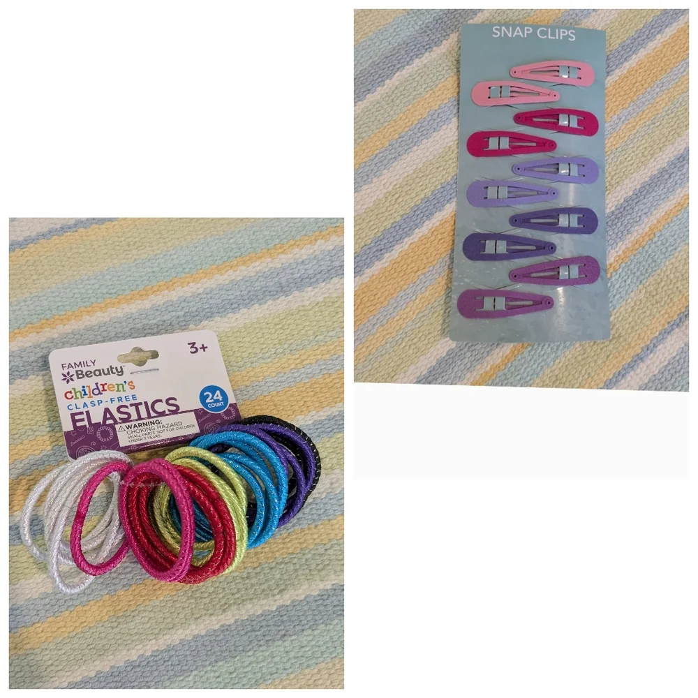 🛍️ BUNDLE ONLY • New Hair Ties And Clips